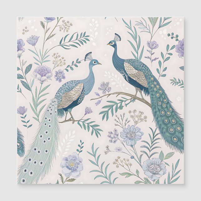 Elegant Peacock Floral Vintage (7) (Front)