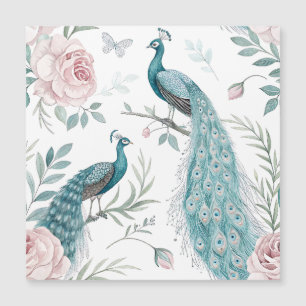 Elegant Peacock Floral Vintage (8)