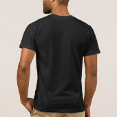 ELEGANT PEACOCK IN PINK,FUCHSIA ,BLACK T-Shirt (Back)