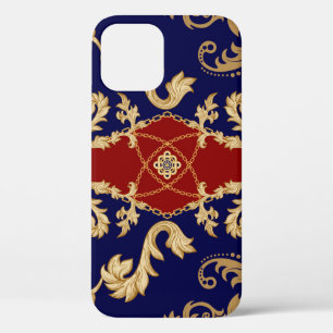Elegant Pear Fruits: Vintage Seamless iPhone 12 Case