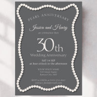 Elegant Pearl 30th wedding anniversary photo