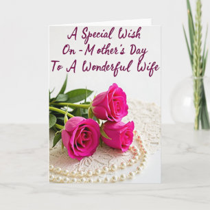 Elegant Pearl Mothers Day Card