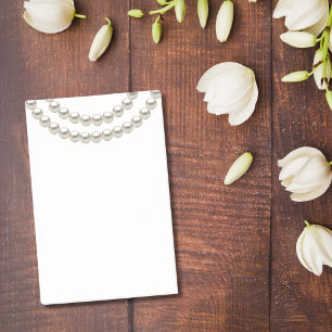 Elegant Pearl Necklace Post-it Notes