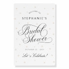 Elegant Pearls Bridal Shower Welcome Sign