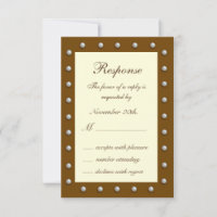 Elegant Pearls on Cream RSVP
