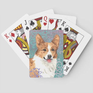Elegant Pembroke Welsh Corgi Playing Cards