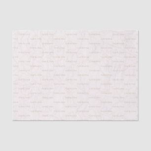 Elegant Peony Blush Floral Wedding Monogram Tissue Paper