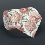 Elegant Peony Floral Pattern Tie<br><div class="desc">A graceful peony floral pattern featuring large layered blossoms and soft botanical tones. This refined design captures the beauty of garden flowers with timeless elegance.</div>
