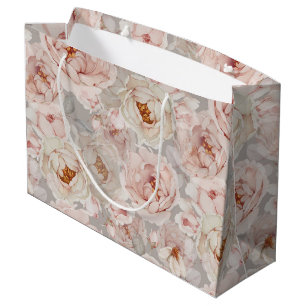 Elegant Peony Large Gift Bag