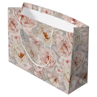 Elegant Peony  Large Gift Bag