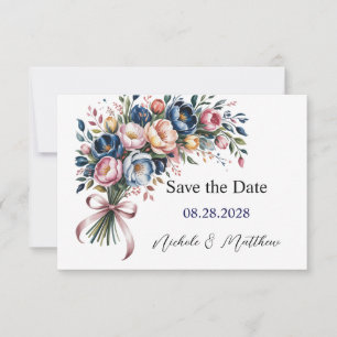 Elegant Peony Wreath For Wedding Save the Date