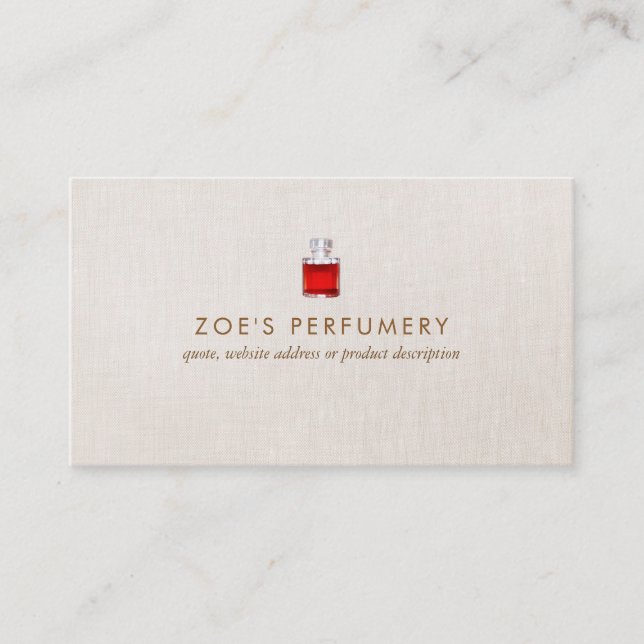 Elegant Perfume Business Card (Front)