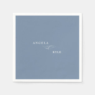 Elegant Periwinkle Custom Cocktail  Napkin