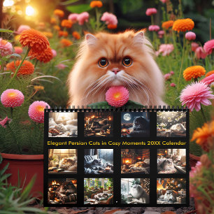 Elegant Persian Cats in Cosy Moments 20XX Calendar