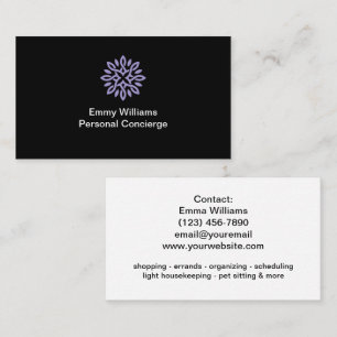 Elegant Personal Concierge Business Card