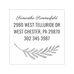 Elegant Personal Office Return Address Self-inking Stamp