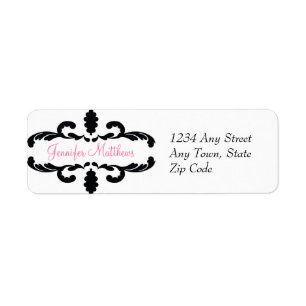 Elegant Personalised Address Label