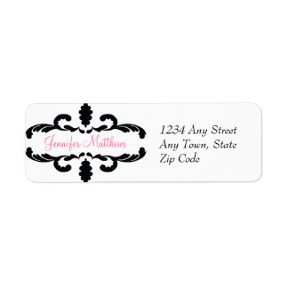 Elegant Personalised Address Label