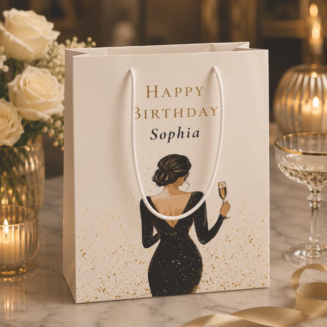 Elegant Personalised Birthday Gift Bag (Creator Uploaded)