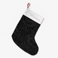 Elegant Personalised Black Floral Blush Pink