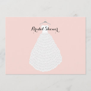 Elegant personalised bridal shower invitation