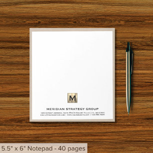 Elegant Personalised Business Notepad