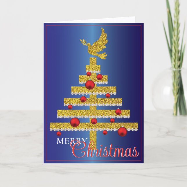 Elegant Personalised Christmas Card (Front)