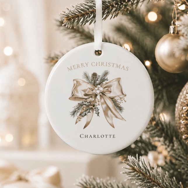 Elegant Personalised Christmas Ornament (Creator Uploaded)