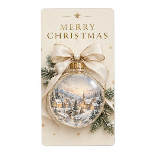 Elegant Personalised Christmas, Vintage Ornament