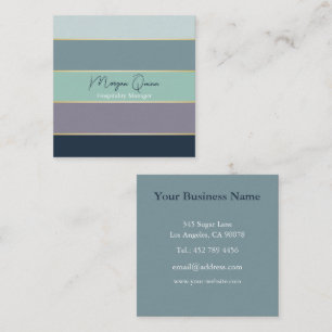 Elegant Personalised Colorblock Business Card