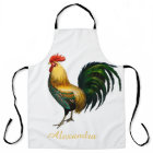Elegant Personalised Colourful Rooster chicken