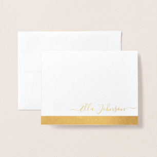 Elegant Personalised Foil folded Foil Card
