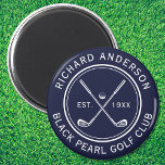 Elegant Personalised Golf Club Name Navy Blue Magnet<br><div class="desc">Here at AdeliaGifts we love this Elegant Personalised Golf Club Name Magnet and we think you will love it too. 
The perfect gift or just treat yourself! 
We have a HUGE selection of products with most designs available for Men,  Women and Kids. Check them out!</div>