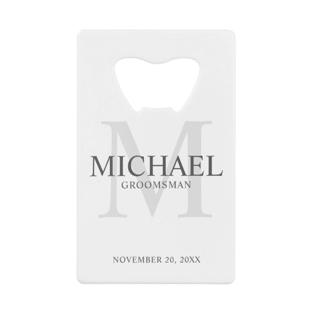 Elegant Personalised Groomsmen (Front)