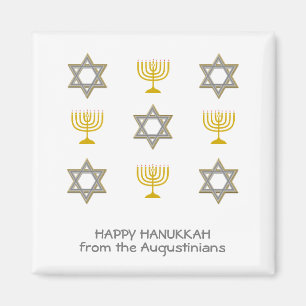 Elegant Personalised Hanukkah Magnet