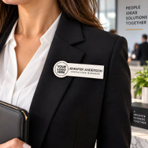 Elegant Personalised Logo Professional Name Tag