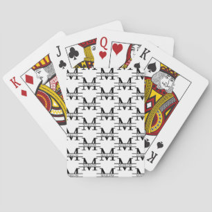 Elegant Personalised Monogram Name Custom  Playing Cards