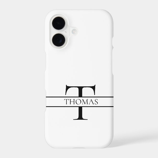 Elegant Personalised Monogrammed Custom Name Samsung Galaxy S21 Case (Back)