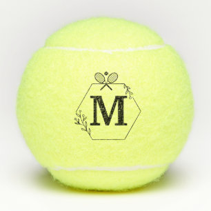 Elegant Personalised Monogrammed Custom Tennis Balls