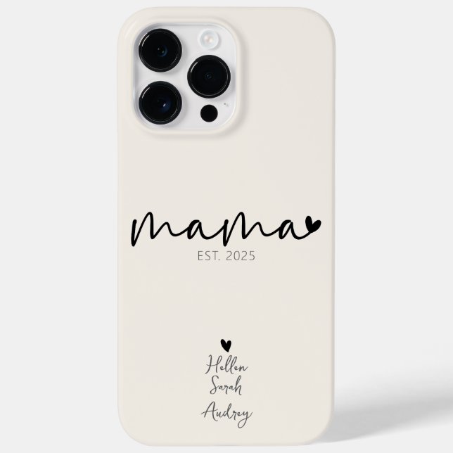 Elegant Personalised Mother's Day Gift  Case-Mate iPhone Case (Back)