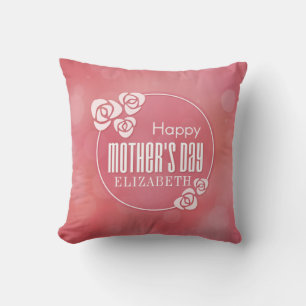 Elegant Personalised Mother's Day   Throw Pillow
