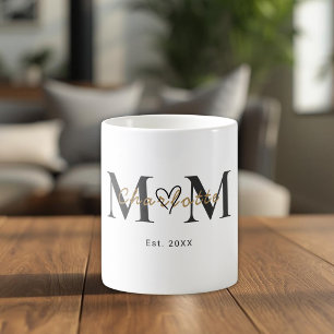 Elegant Personalised Mum Name Est Year Mug