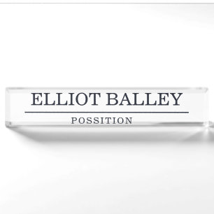 Elegant  Personalised Name Nameplate