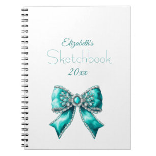Elegant Personalised Name Notebook with Bow
