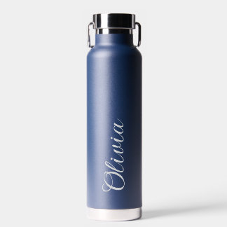 Elegant Personalised Name Script Water Bottle