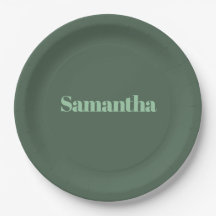 Elegant Personalised Name Typography |sage green