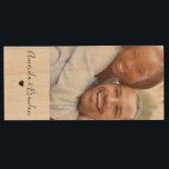 Elegant Personalised Photo Wood USB Flash Drive<br><div class="desc">By adding your favourite photo,  plus your names to personalise and a little black heart underneath,  this gorgeous USB Flash Drive will make a great birthday,  anniversary or christmas gift,  for boyfriends,  girlfriends,  wives,  husbands,  partners or best friends.</div>