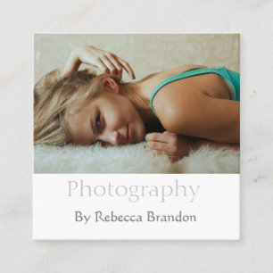 Elegant Personalised Photography Business Card