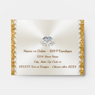 Elegant Personalised, RSVP Envelopes, Select SIZE Envelope