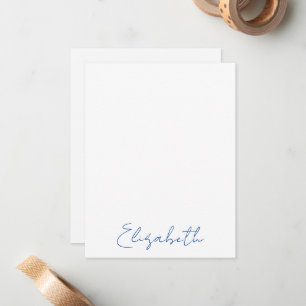 Elegant Personalised Script Name Note Cards